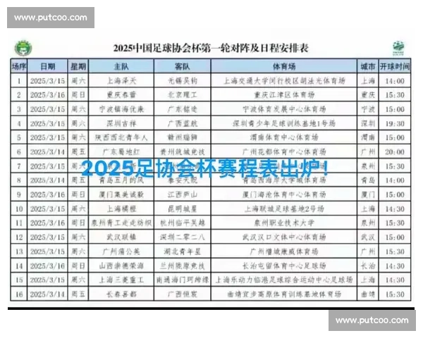 足协杯半决赛赛程揭晓：成都河南 19 日生死战，国安云南 20 日巅峰对决